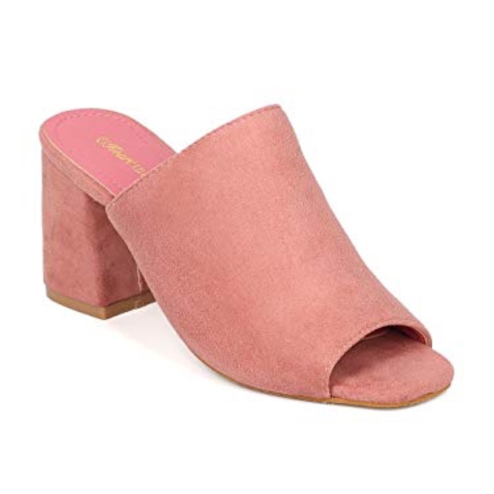 New York & COMPANY FAUX-SUEDE MULE SLIDE S…